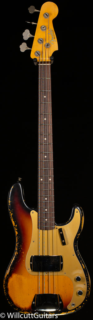 Fender Custom Shop 1959 Precision Bass Heavy Relic 3-Tone Sunburst (791)