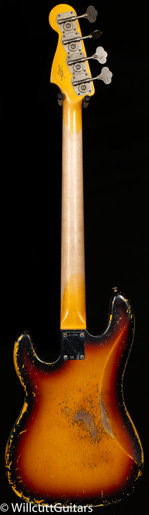 Fender Custom Shop 1959 Precision Bass Heavy Relic 3-Tone Sunburst (791)