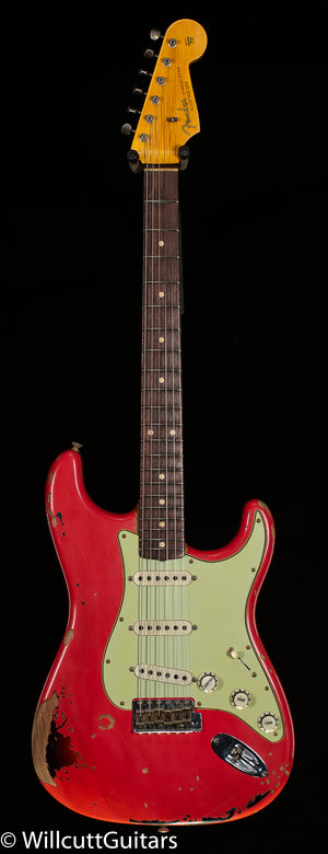 Fender Custom Shop Michael Landau Signature 1963 Stratocaster Round-Laminated Rosewood Fiesta Red over 3-Color Sunburst (824)