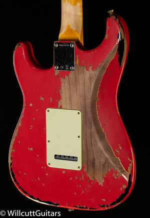 Fender Custom Shop Michael Landau Signature 1963 Stratocaster Round-Laminated Rosewood Fiesta Red over 3-Color Sunburst (824)