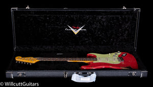 Fender Custom Shop Michael Landau Signature 1963 Stratocaster Round-Laminated Rosewood Fiesta Red over 3-Color Sunburst (824)