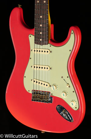Fender Custom Shop Willcutt True '62 Stratocaster Journeyman Relic Fiesta Red Large C (882)