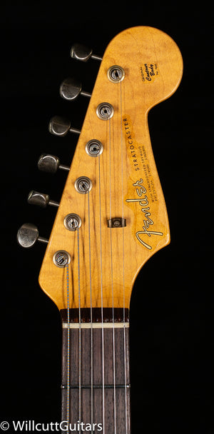 Fender Custom Shop Willcutt True '62 Stratocaster Journeyman Relic Olympic White Large C (055)