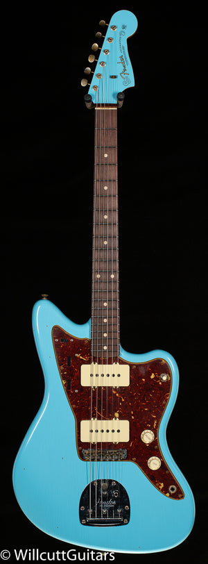 Fender Custom Shop 1962 Jazzmaster Journeyman Relic Painted Head Cap Daphne Blue (079)