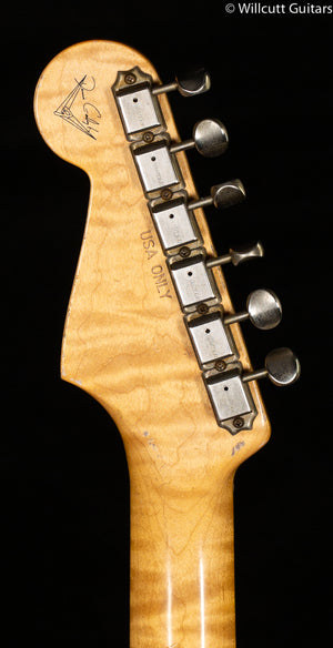 Fender Custom Shop True '62 Strat Journeyman Relic Masterbuilt Dennis Galuszka Olympic White Brazilian (636)