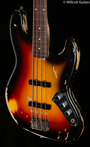 Fender Custom Shop Jaco Pastorius Tribute Fretless Jazz Bass, Rosewood Fingerboard, 3-Color Sunburst (682)