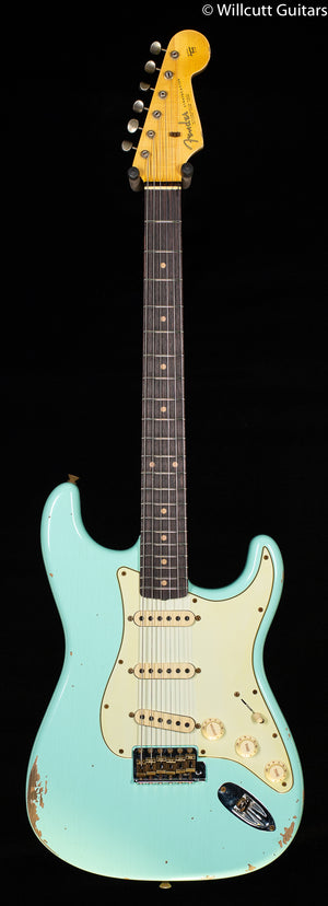 Fender Custom Shop "The 63" 1963 Stratocaster Relic Surf Green 65 C (923)