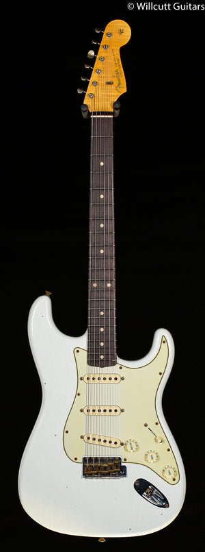 Fender Custom Shop Willcutt True '62 Stratocaster Journeyman Relic Olympic White Large C