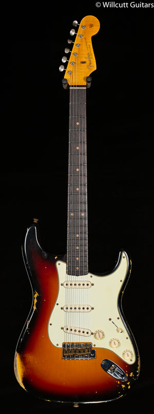 Fender Custom Shop "The 63" 1963 Stratocaster Relic 3-Tone Sunburst 65 C