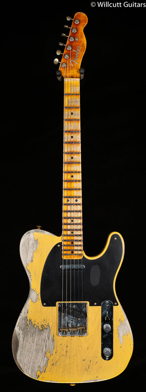Fender Custom Shop LTD 1951 Telecaster Super Heavy Relic Aged Nocaster Blonde (870)