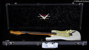 Fender Custom Shop Willcutt True '62 Stratocaster Journeyman Relic Olympic White Large C (142)