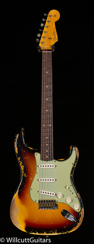 Fender Custom Shop 1960 Stratocaster Heavy Relic 3-Tone Sunburst (127)