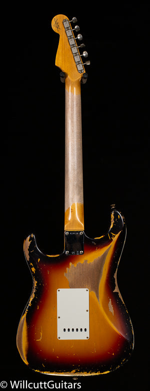 Fender Custom Shop 1960 Stratocaster Heavy Relic 3-Tone Sunburst (127)