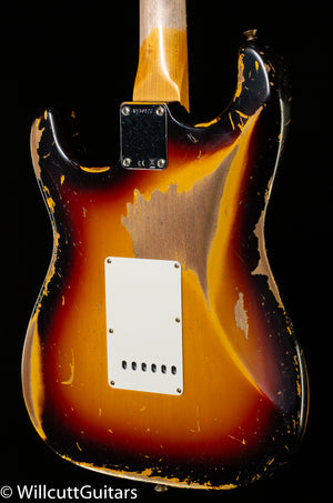 Fender Custom Shop 1960 Stratocaster Heavy Relic 3-Tone Sunburst (127)