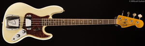 Fender Custom Shop 1960 Journeyman Jazz Bass Aged Olympic White Bass Guitar