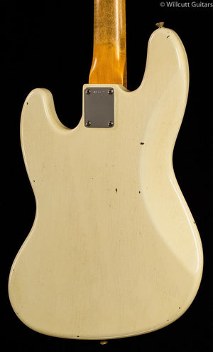 Fender Custom Shop 1960 Journeyman Jazz Bass Aged Olympic White Bass Guitar