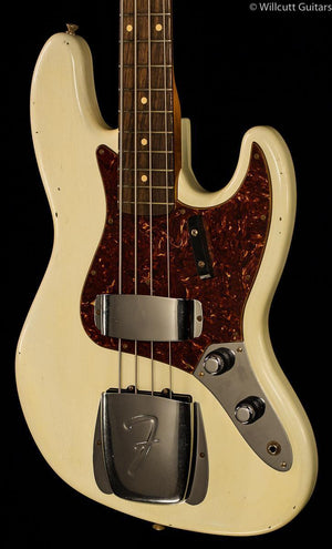 Fender Custom Shop 1960 Journeyman Jazz Bass Aged Olympic White Bass Guitar