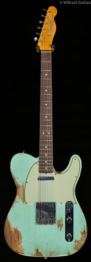Fender Custom Shop 63 TELECASTER Heavy Relic Super Faded Surf Green