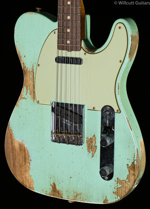 Fender Custom Shop 63 TELECASTER Heavy Relic Super Faded Surf Green