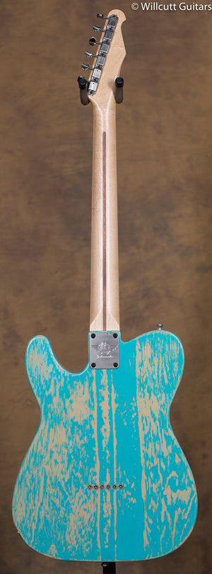 RS Guitarworks T Style Woodburne Taos Turquoise Barnburned