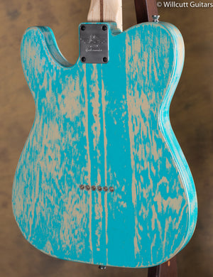 RS Guitarworks T Style Woodburne Taos Turquoise Barnburned