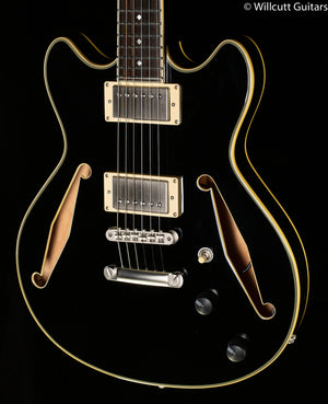 D'Angelico Excel Mini DC Tour Collection Solid Black (193)