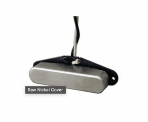 Fralin Vintage Hot Tele Set w/ Flat Stagger, Raw Nickel Cover, and Black String Wrap