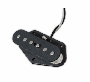 Fralin Vintage Hot Tele Set w/ Flat Stagger, Raw Nickel Cover, and Black String Wrap