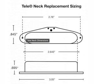 Fralin Vintage Hot Tele Set w/ Flat Stagger, Raw Nickel Cover, and Black String Wrap