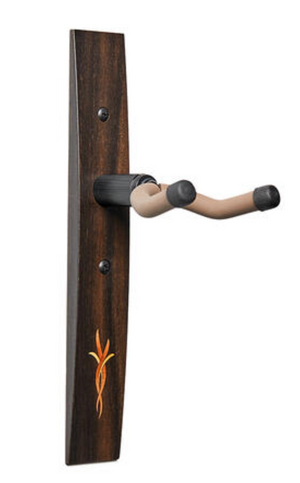 Taylor Guitar Hanger, Crelicam Ebony, Bouquet Myrtlewood/Boxwood Inlay #70193