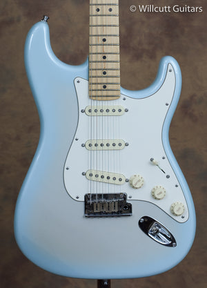 Fender American Deluxe Stratocaster 2-Tone Silver Blue USED