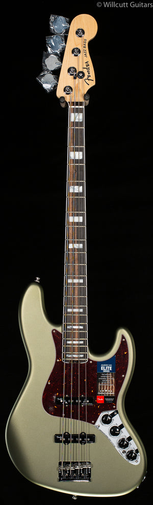 Fender American Elite Jazz Bass Satin Jade Pearl Metallic