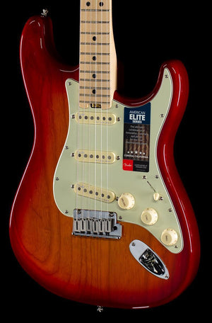 Fender American Elite Stratocaster Aged Cherry Burst Maple