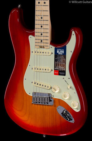 Fender American Elite Stratocaster Aged Cherry Burst Maple