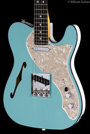 Fender FSR Two-Tone Tele Thinline Daphne Blue Ebony (163)