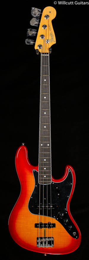 Fender Rarities Flame Ash Top Jazz Bass Plasma Red Burst Bass Guitar (330)