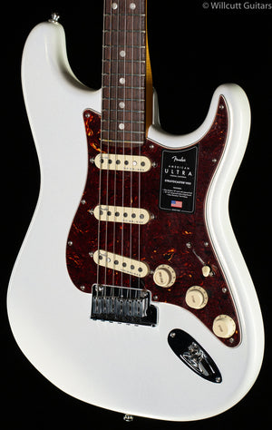 Fender American Ultra Stratocaster Arctic Pearl Rosewood Fingerboard