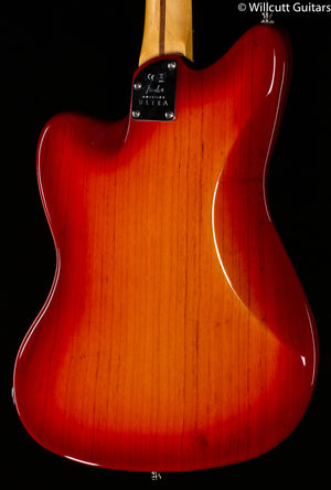 Fender American Ultra Jazzmaster Maple Fingerboard Plasma Red Burst DEMO