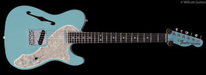 Fender FSR Two-Tone Tele Thinline Daphne Blue Ebony (163)