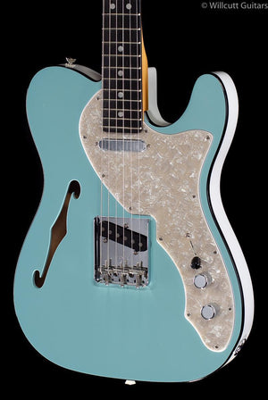 Fender FSR Two-Tone Tele Thinline Daphne Blue Ebony (163)