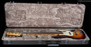 Fender American Professional Jazz Bass Fretless 3-Tone Sunburst Rosewood Bass Guitar (434)