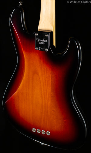 Fender American Professional Jazz Bass 3-Tone Sunburst Rosewood Lefty Bass Guitar (620)