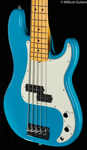 Fender American Professional II Precision Bass V Miami Blue Maple Fingerboard DEMO