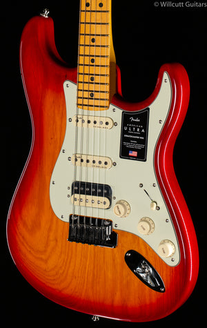 Fender American Ultra Stratocaster® HSS, Maple Fingerboard, Plasma Red Burst