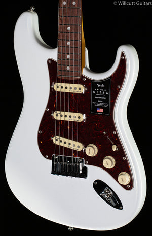 Fender American Ultra Stratocaster Arctic Pearl Rosewood Fingerboard