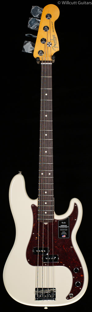 Fender American Professional II Precision Bass Olympic White Rosewood Fingerboard Bass Guitar