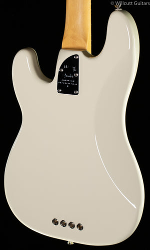 Fender American Professional II Precision Bass Olympic White Rosewood Fingerboard Bass Guitar