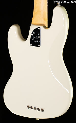 Fender American Professional II Jazz Bass V Olympic White Rosewood Fingerboard DEMO