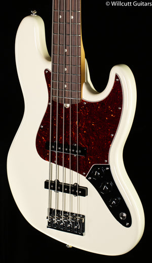 Fender American Professional II Jazz Bass V Olympic White Rosewood Fingerboard DEMO