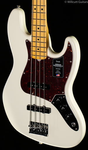 Fender American Professional II Jazz Bass Olympic White Maple Fingerboard
